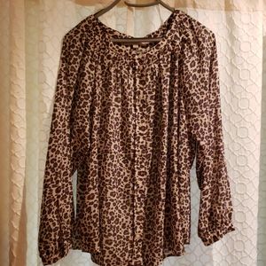 Loft Cheetah print top